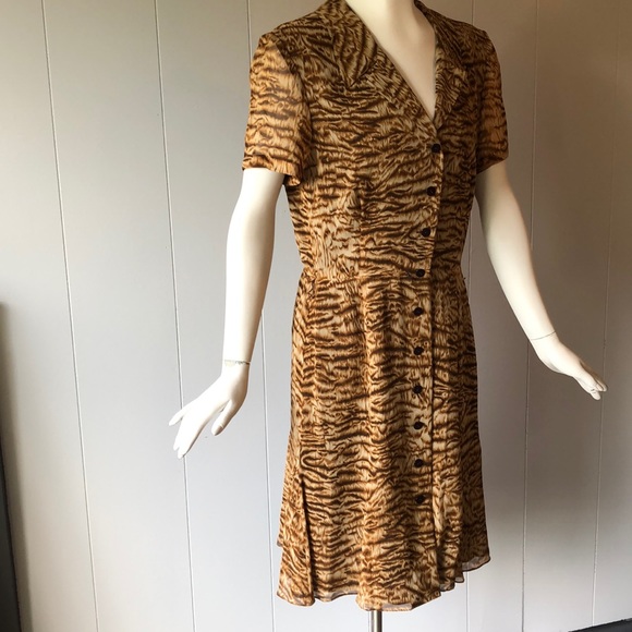 Dana Bushman Silk A-Line Dress - Picture 2 of 8